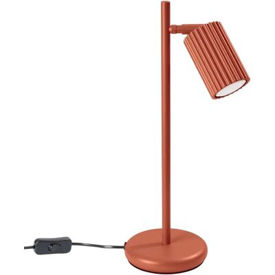 Lampe de Bureau Sollux Lighting Karbon Ajustable Rouge Ocre - Lampe de Bureau - Publicité Lampe de Bureau Sollux Lighting Karbon Ajustable Rouge Ocre - Lampe de Bureau - Publicité