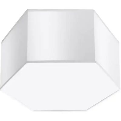 Plafonnier Hexagonal Sollux Lighting Sunde - LED, Noir/Blanc - Publicité Plafonnier Hexagonal Sollux Lighting Sunde - LED, Noir/Blanc - Publicité