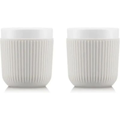 Bodum - Douro Porzellan - manchon en silicone - 2x0.3l - Mug - Publicité Bodum - Douro Porzellan - manchon en silicone - 2x0.3l - Mug - Publicité