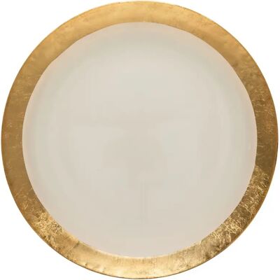 Assiette de présentation en verre avec filet doré Casafina Camilla (x6) Doré - Publicité Assiette de présentation en verre avec filet doré Casafina Camilla (x6) Doré - Publicité
