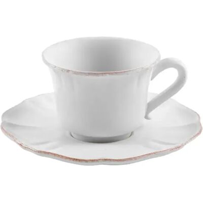 Tasse à thé et soucoupe Casafina by CN (x6) Blanc - Publicité Tasse à thé et soucoupe Casafina by CN (x6) Blanc - Publicité