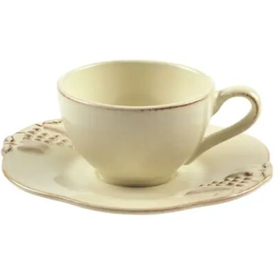 Tasse à thé et soucoupe Casafina by CN (x6) Beige - Publicité Tasse à thé et soucoupe Casafina by CN (x6) Beige - Publicité