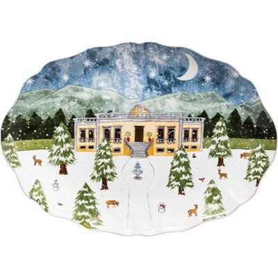 Assiette ovale Casafina by CN 50 The Nutcracker Blanc - Publicité Assiette ovale Casafina by CN 50 The Nutcracker Blanc - Publicité