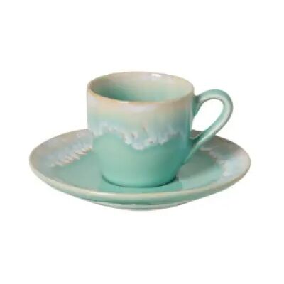 Tasse à café et soucoupe Casafina by CN (x6) Turquoise - Publicité Tasse à café et soucoupe Casafina by CN (x6) Turquoise - Publicité
