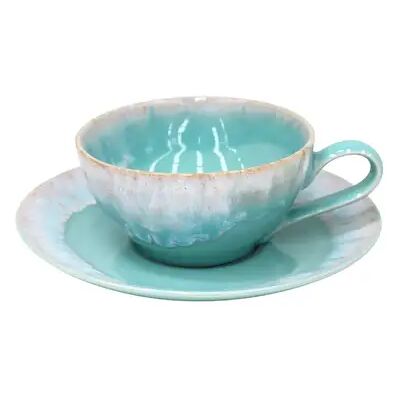 Tasse à thé et soucoupe Casafina by CN (x6) Bleu - Publicité Tasse à thé et soucoupe Casafina by CN (x6) Bleu - Publicité