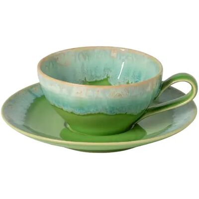 Tasse à thé et soucoupe Casafina by CN (x6) Vert - Publicité Tasse à thé et soucoupe Casafina by CN (x6) Vert - Publicité
