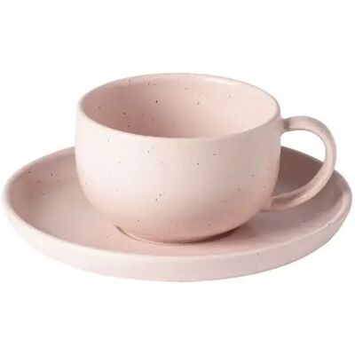 Tasse à thé et soucoupe Casafina Pacifica (x6) Rose - Publicité Tasse à thé et soucoupe Casafina Pacifica (x6) Rose - Publicité