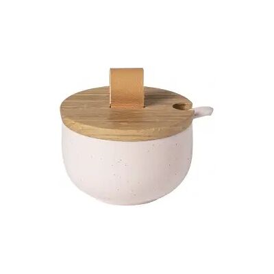 Sucrier avec couvercle en bois et cuillère Casafina Pacifica Rose - Publicité Sucrier avec couvercle en bois et cuillère Casafina Pacifica Rose - Publicité