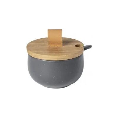 Sucrier avec couvercle en bois et cuillère Casafina Pacifica Gris - Publicité Sucrier avec couvercle en bois et cuillère Casafina Pacifica Gris - Publicité