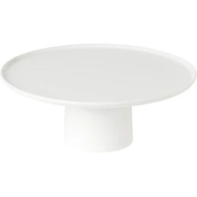 Assiette sur pied en porcelaine Costa Nova Resonance Blanc - Publicité Assiette sur pied en porcelaine Costa Nova Resonance Blanc - Publicité