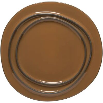 Assiette ronde Costa Nova (x6) Marron - Publicité Assiette ronde Costa Nova (x6) Marron - Publicité