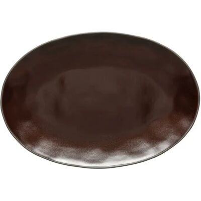 Plat ovale Costa Nova Stacked Organic Marron - Publicité Plat ovale Costa Nova Stacked Organic Marron - Publicité