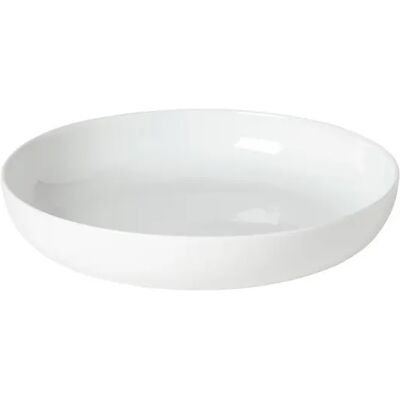 Assiette ronde profonde en porcelaine Costa Nova Blanc - Publicité Assiette ronde profonde en porcelaine Costa Nova Blanc - Publicité