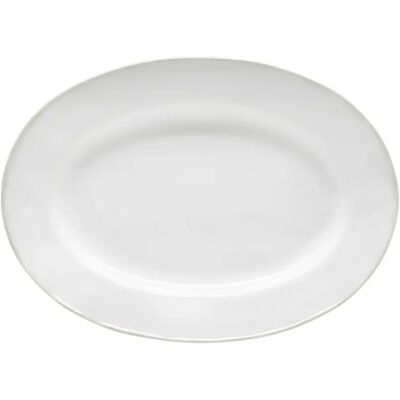 Assiette ovale Costa Nova Blanc - Publicité Assiette ovale Costa Nova Blanc - Publicité