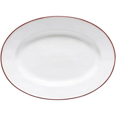 Assiette ovale Costa Nova Blanc - Publicité Assiette ovale Costa Nova Blanc - Publicité