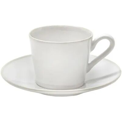 Tasse à thé et soucoupe Costa Nova Beja (x6) Blanc - Publicité Tasse à thé et soucoupe Costa Nova Beja (x6) Blanc - Publicité