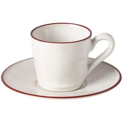 Tasse à thé et soucoupe Costa Nova Beja (x6) Blanc - Publicité Tasse à thé et soucoupe Costa Nova Beja (x6) Blanc - Publicité