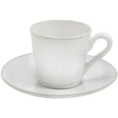 Tasse à café avec soucoupe Costa Nova Beja (x6) Blanc - Publicité Tasse à café avec soucoupe Costa Nova Beja (x6) Blanc - Publicité