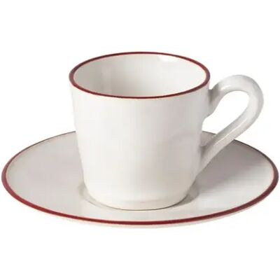 Tasse à café avec soucoupe Costa Nova Beja (x6) Blanc - Publicité Tasse à café avec soucoupe Costa Nova Beja (x6) Blanc - Publicité