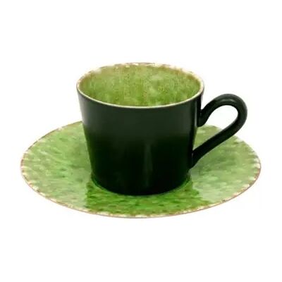 Tasse à thé et soucoupe Costa Nova Riviera (x6) Vert - Publicité Tasse à thé et soucoupe Costa Nova Riviera (x6) Vert - Publicité