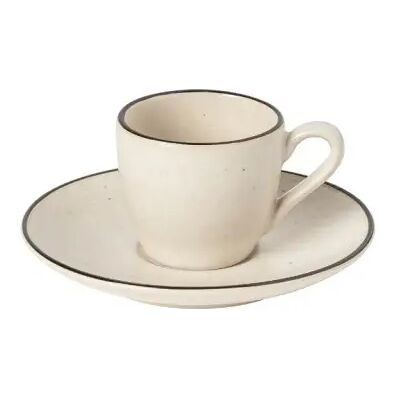 Tasse à café avec soucoupe Costa Nova Augusta (x6) Blanc - Publicité Tasse à café avec soucoupe Costa Nova Augusta (x6) Blanc - Publicité