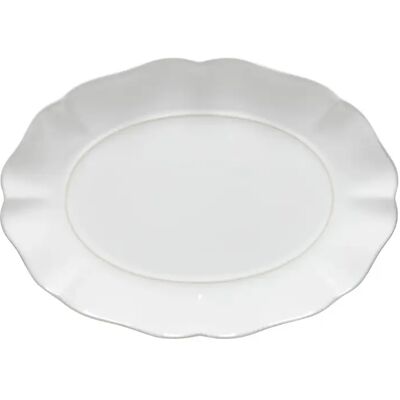 Assiette ovale Costa Nova Rosa Blanc - Publicité Assiette ovale Costa Nova Rosa Blanc - Publicité