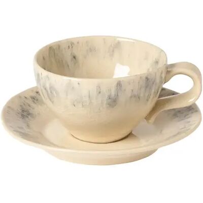 Tasse à thé et soucoupe Costa Nova (x6) Beige - Publicité Tasse à thé et soucoupe Costa Nova (x6) Beige - Publicité