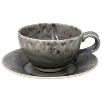 Tasse à thé et soucoupe Costa Nova Madeira (x6) Gris - Publicité Tasse à thé et soucoupe Costa Nova Madeira (x6) Gris - Publicité