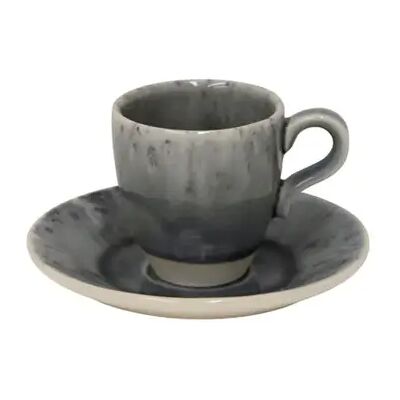 Tasse à café avec soucoupe Costa Nova Madeira (x6) Gris - Publicité Tasse à café avec soucoupe Costa Nova Madeira (x6) Gris - Publicité