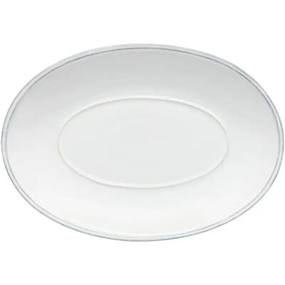 Assiette ovale Costa Nova Friso Blanc - Publicité Assiette ovale Costa Nova Friso Blanc - Publicité