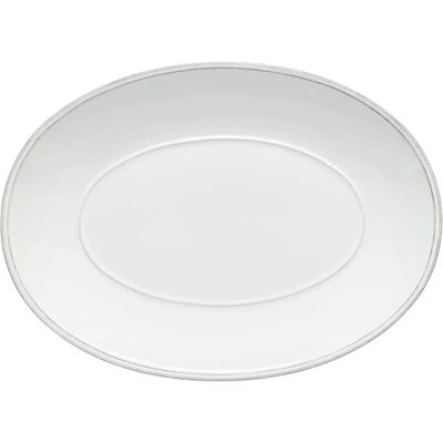 Assiette ovale Costa Nova Blanc - Publicité Assiette ovale Costa Nova Blanc - Publicité