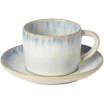 Tasse à thé et soucoupe Costa Nova Brisa (x6) Bleu - Publicité Tasse à thé et soucoupe Costa Nova Brisa (x6) Bleu - Publicité