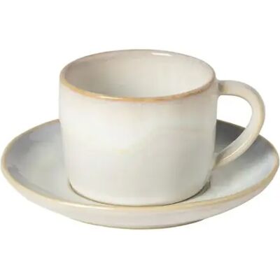 Tasse à thé et soucoupe Costa Nova Brisa (x6) Blanc - Publicité Tasse à thé et soucoupe Costa Nova Brisa (x6) Blanc - Publicité