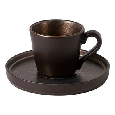 Tasse à café et soucoupe Costa Nova (x6) Noir - Publicité Tasse à café et soucoupe Costa Nova (x6) Noir - Publicité
