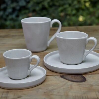 Tasse à café et soucoupe Costa Nova (x6) Blanc - Publicité Tasse à café et soucoupe Costa Nova (x6) Blanc - Publicité