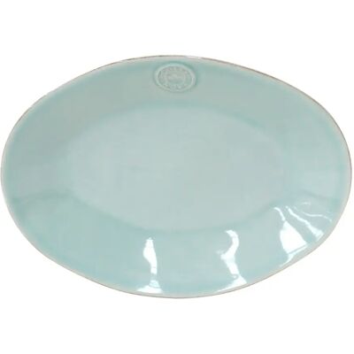Assiette ovale taille moyenne Costa Nova Turquoise - Publicité Assiette ovale taille moyenne Costa Nova Turquoise - Publicité