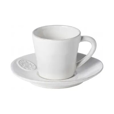 Tasse à thé et soucoupe Costa Nova (x6) Blanc - Publicité Tasse à thé et soucoupe Costa Nova (x6) Blanc - Publicité