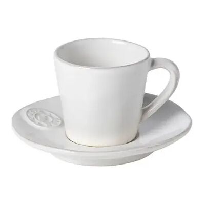 Tasse à café avec soucoupe Costa Nova Nova (x6) Blanc - Publicité Tasse à café avec soucoupe Costa Nova Nova (x6) Blanc - Publicité