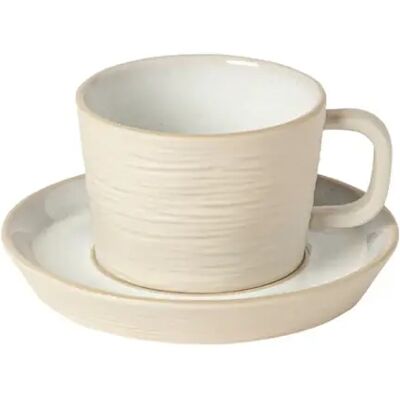 Tasse à thé et soucoupe Costa Nova Nótos (x6) Blanc - Publicité Tasse à thé et soucoupe Costa Nova Nótos (x6) Blanc - Publicité