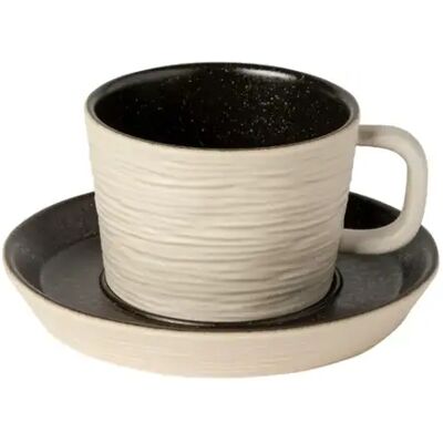 Tasse à thé et soucoupe Costa Nova Nótos (x6) Noir - Publicité Tasse à thé et soucoupe Costa Nova Nótos (x6) Noir - Publicité