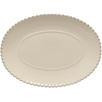 Assiette ovale Costa Nova Beige - Publicité Assiette ovale Costa Nova Beige - Publicité