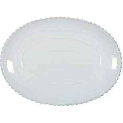Assiette ovale Costa Nova Pearl Blanc - Publicité Assiette ovale Costa Nova Pearl Blanc - Publicité