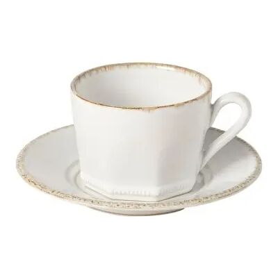 Tasse à thé et soucoupe Costa Nova Luzia (x6) Blanc - Publicité Tasse à thé et soucoupe Costa Nova Luzia (x6) Blanc - Publicité