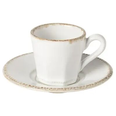 Tasse à café avec soucoupe Costa Nova Luzia (x6) Blanc - Publicité Tasse à café avec soucoupe Costa Nova Luzia (x6) Blanc - Publicité