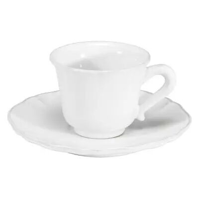 Tasse à café avec soucoupe Costa Nova Alentejo (x6) Blanc - Publicité Tasse à café avec soucoupe Costa Nova Alentejo (x6) Blanc - Publicité