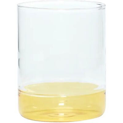 Ensemble de 6 Verres Jaunes Hubsch - Verre Soufflé - Publicité Ensemble de 6 Verres Jaunes Hubsch - Verre Soufflé - Publicité