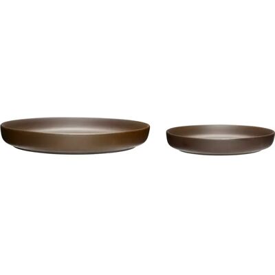 Set de Vaisselle en Argile Hübsch - Marron Roussâtre - 2 pcs - Publicité Set de Vaisselle en Argile Hübsch - Marron Roussâtre - 2 pcs - Publicité