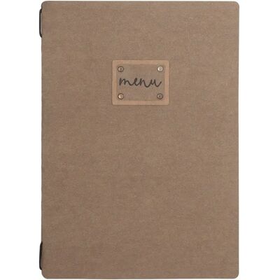 Porte-menu A5 Lacor Natural Beige - Publicité Porte-menu A5 Lacor Natural Beige - Publicité