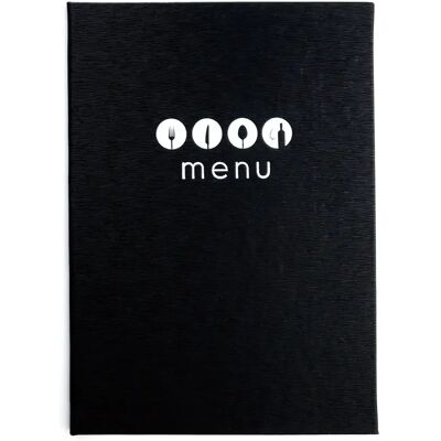 Porte-menu Lacor Marie Noir - Publicité Porte-menu Lacor Marie Noir - Publicité