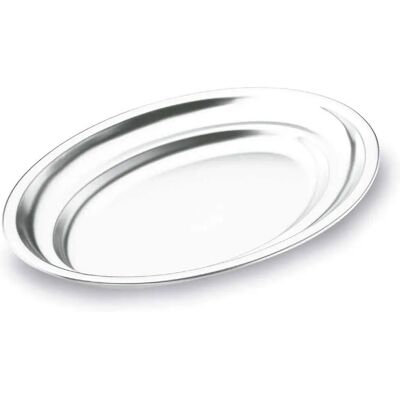 Plat ovale Lacor 5 cm Argenté - Publicité Plat ovale Lacor 5 cm Argenté - Publicité